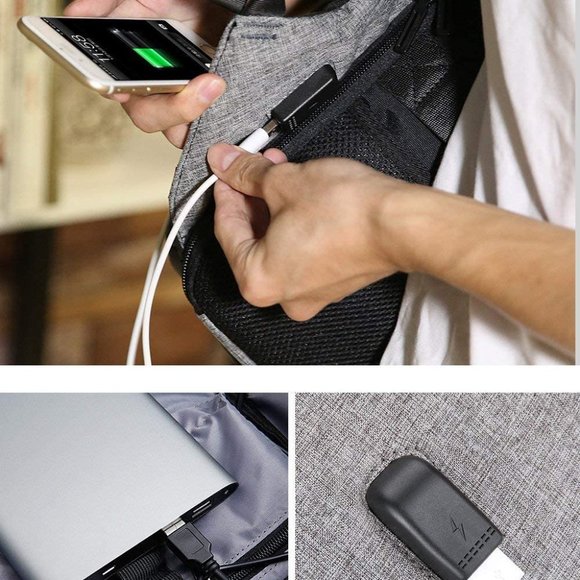 NWOT Anti Theft Laptop Backpack - Picture 4 of 7